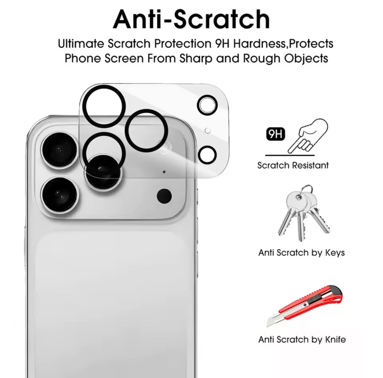 PJun Branded Premium 9H Clear Camera Lens Protector- 4PCS for Apple iPhone 17 Series 2025 PJun Branded Premium 9H Clear Camera Lens Protector- 4PCS for Apple iPhone 17 Series 2025